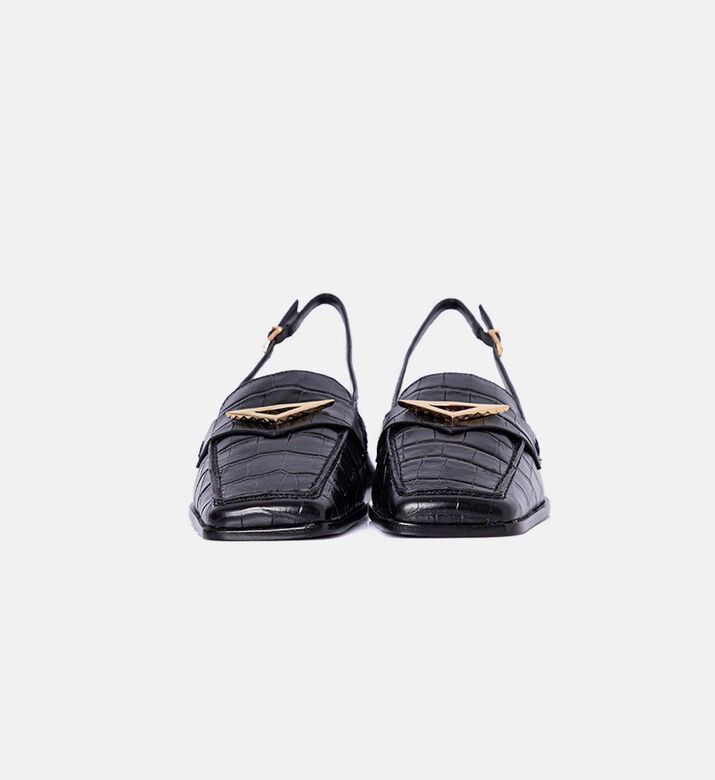 Leather Slingback Sandals