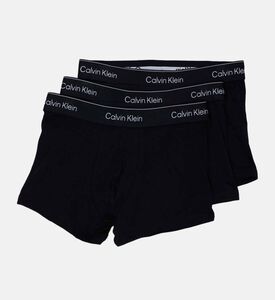 Calvin Klein Cotton Logo-print 3-pack Trunks, Multicolor, S, Packshot View