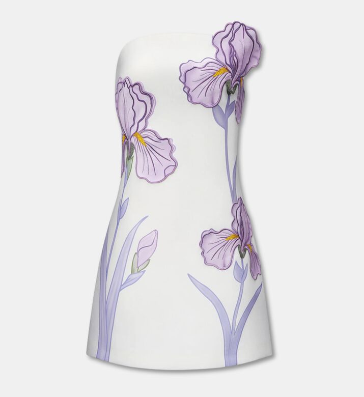 JW PEI Iris Floral Strapless Dress, Packshot View