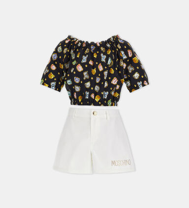 Junior Girl Logo Top Shorts Set