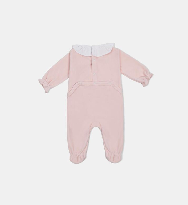 Ruffled Collar Embroidered Pajama