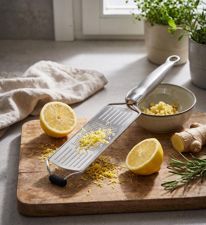 Rosle Stainless Steel Fine Grater, Model View