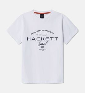 Hackett London Ts Game, White, 13y, Packshot View