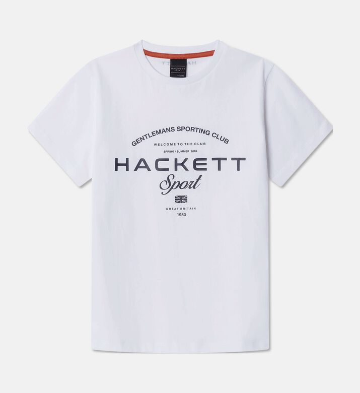 Hackett London Ts Game, White, 13y, Packshot View