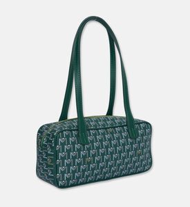 Maya.M Long Cylindrical Monogram Bag, Khaki, Packshot View