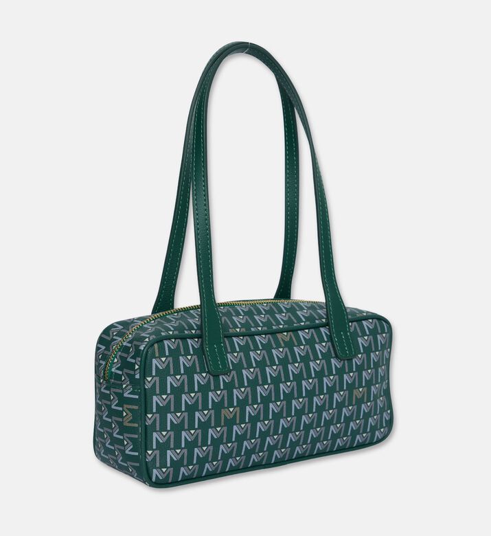 Maya.M Long Cylindrical Monogram Bag, Khaki, Packshot View