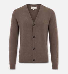 Galeries Lafayette Button-front Cashmere Cardigan, Brown, S, Packshot View