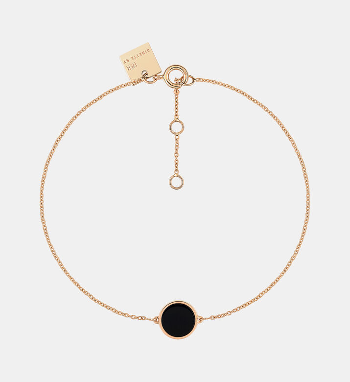 Mini Ever Onyx Disc Bracelet