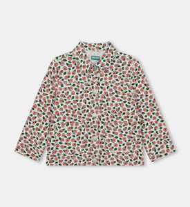 جاكيت تويل قطني بطبعة أزهار