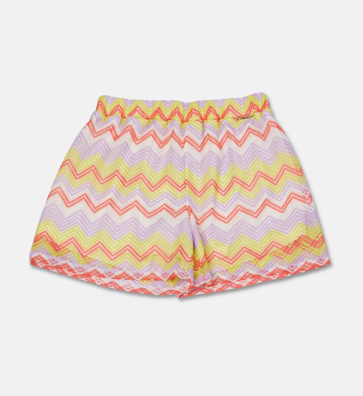 Twinset Multicolored Zig-zag Pattern Shorts, Packshot View