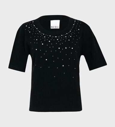 Cashmere Rhinestone Sweater