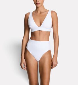 Ralph Lauren Banded Tall V-neck Swim Bra, Model View