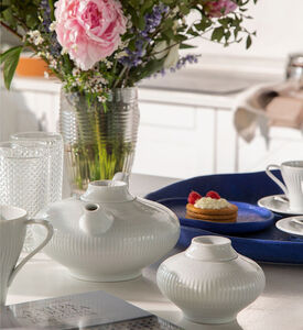 علبة سكر يوتوبيا بغطاء بورسلين