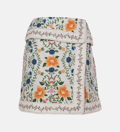 Wrap Floral Skirt