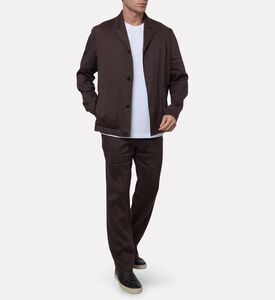 Corneliani Patch Pockets Straight-cut Overshirt, Model View