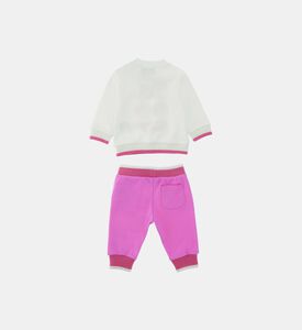 طقم سويت شيرت وبنطلون قطن