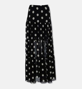 The Kooples Polka Dot-print Flared Skirt, Packshot View