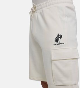 Karl Lagerfeld Jersey Cotton Sweatshorts, Model View