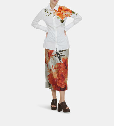 Floral Printed Button-up Shirt