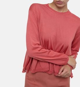 Crewneck Long-sleeve Cropped Sweater Crewneck Long-sleeve Cropped Sweater