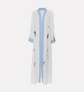 Angelina Feather-print Kaftan, Packshot View