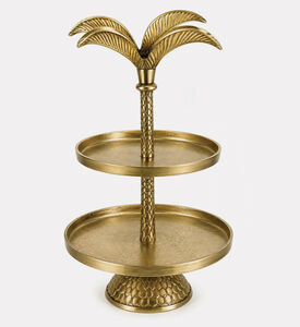 Tohfa Luxe Serving Stand Miraath Palm Two, Packshot View