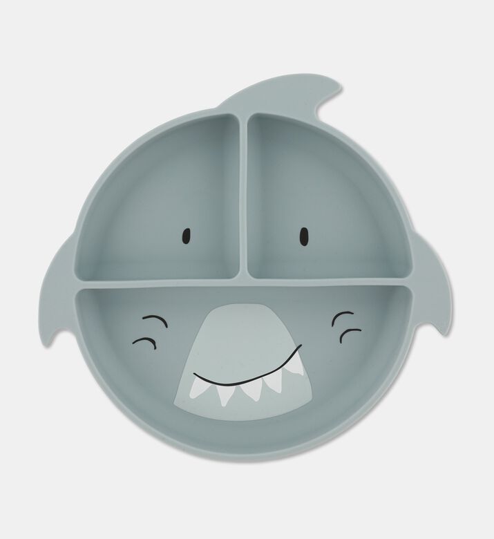 Trixie Siliconedividedplate Mr. Shark, Packshot View