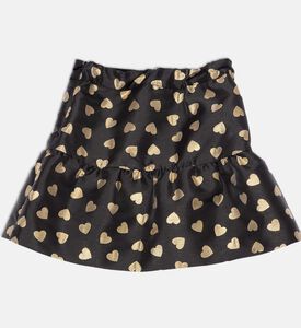 تنورة بنقشة قلب