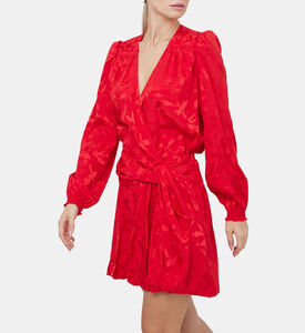 فستان ملفوف من الجاكار بنقشة الزهور من ريكول