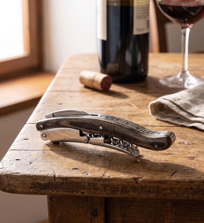Legnoart Nebbiolo Steel Wood Corkscrew, Model View
