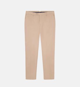 Chino Leather Cotton Loose Trousers