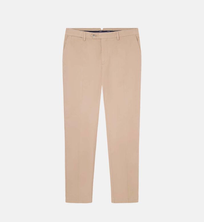 Chino Leather Cotton Loose Trousers