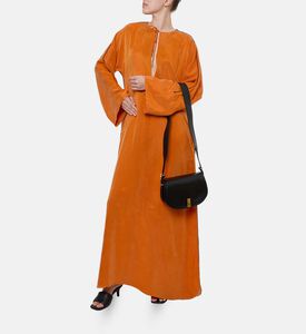 Niluu Tie Closure Long-sleeve Dress, Model View