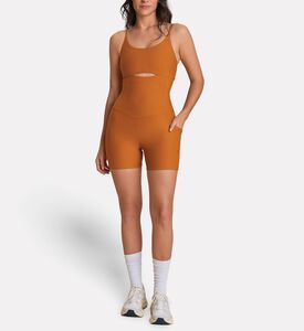 LIVE! Fit Green Jumpsuit Shorts, Model View