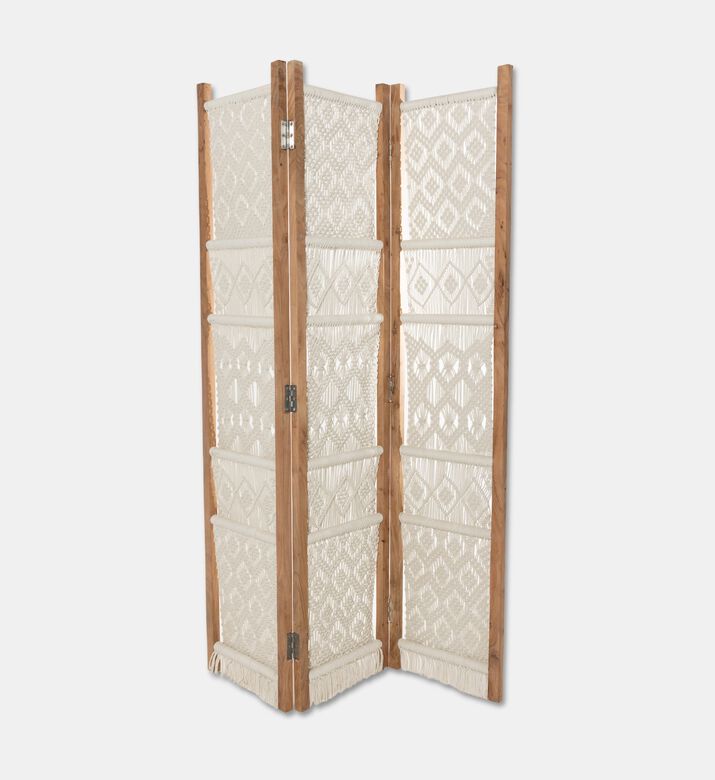 Home Deco and More Divya Wood Frame Room Divider, Packshot View