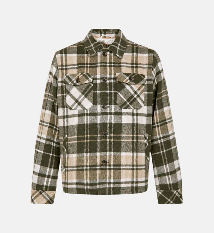 Brushed Wool-blend Overshirt