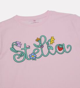 Stella McCartney Cropped Floral-print Logo T-shirt, Packshot View