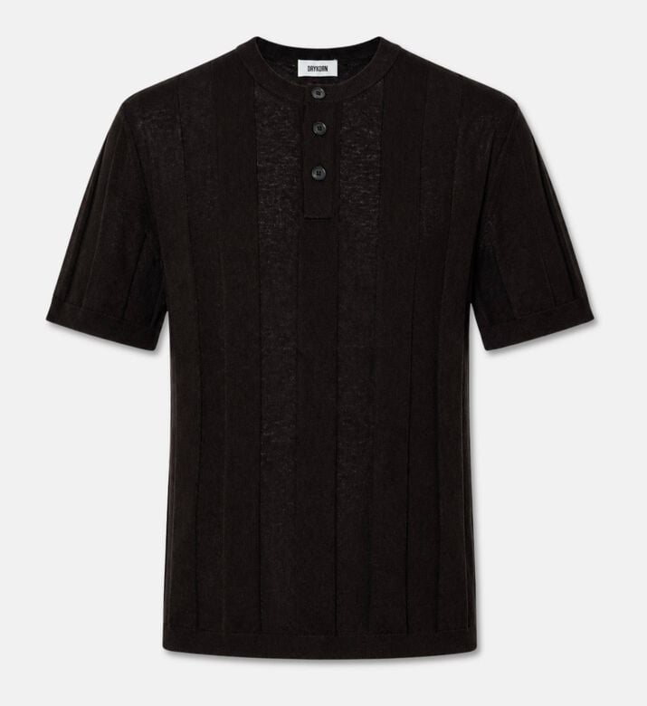 Drykorn Short-sleeve Henley Pullover, Packshot View
