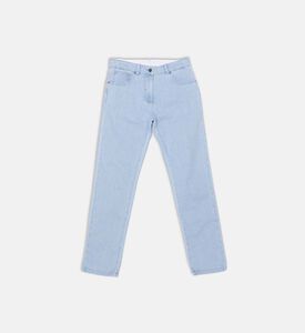 Button Closure Regular-fit Denim Pants