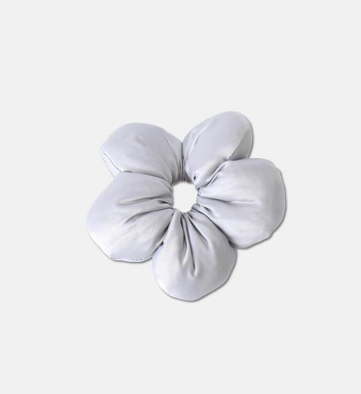 StickyBestie Scrunchie Flower, Silver, Packshot View