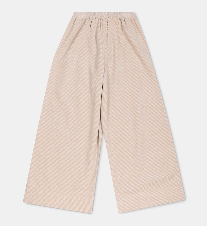 Cotton Wide-leg Corduroy Trousers