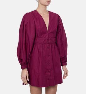 Farm Rio Puffed Sleeve Mini Dress, Model View