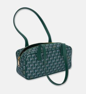 Maya.M Long Cylindrical Monogram Bag, Khaki, Packshot View