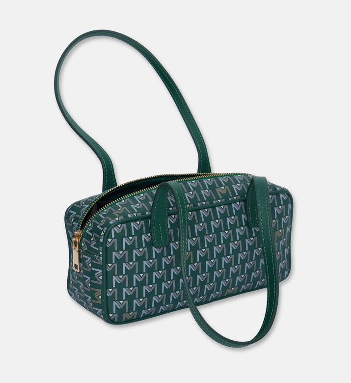 Maya.M Long Cylindrical Monogram Bag, Khaki, Packshot View