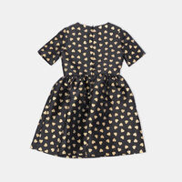 Heart Pattern Short-sleeve Dress
