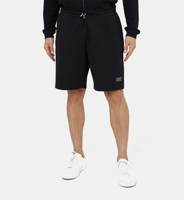 Cotton Elastic Waist Bermuda Shorts
