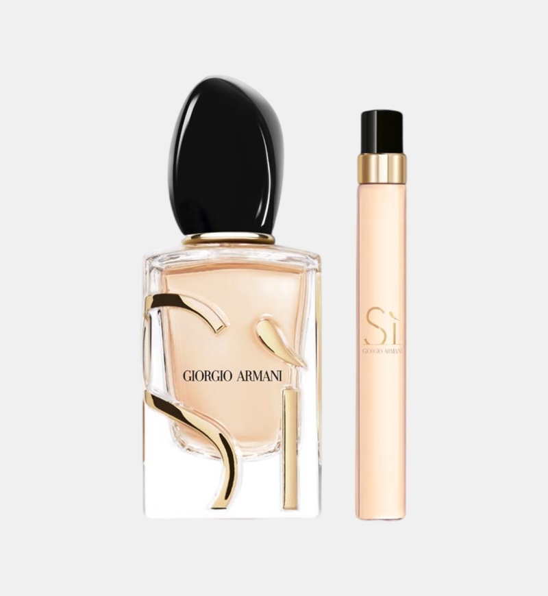 مجموعة ماء عطر سي بزجاجة منحوتة