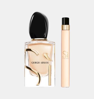 مجموعة ماء عطر سي بزجاجة منحوتة