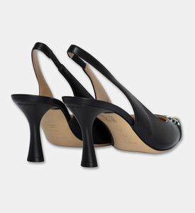Baldinini Metal-detail Slingback Heels, Black, Eu-37, Packshot View