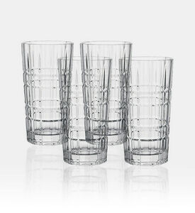 Salt and Pepper Bond Glass Lined High Balls 4-piece Set 370 Ml, Packshot View